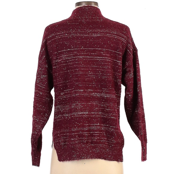 Anthropologie | RAGA Taya Speckled Mock Neck Sweater oversized Small - Picture 4 of 8